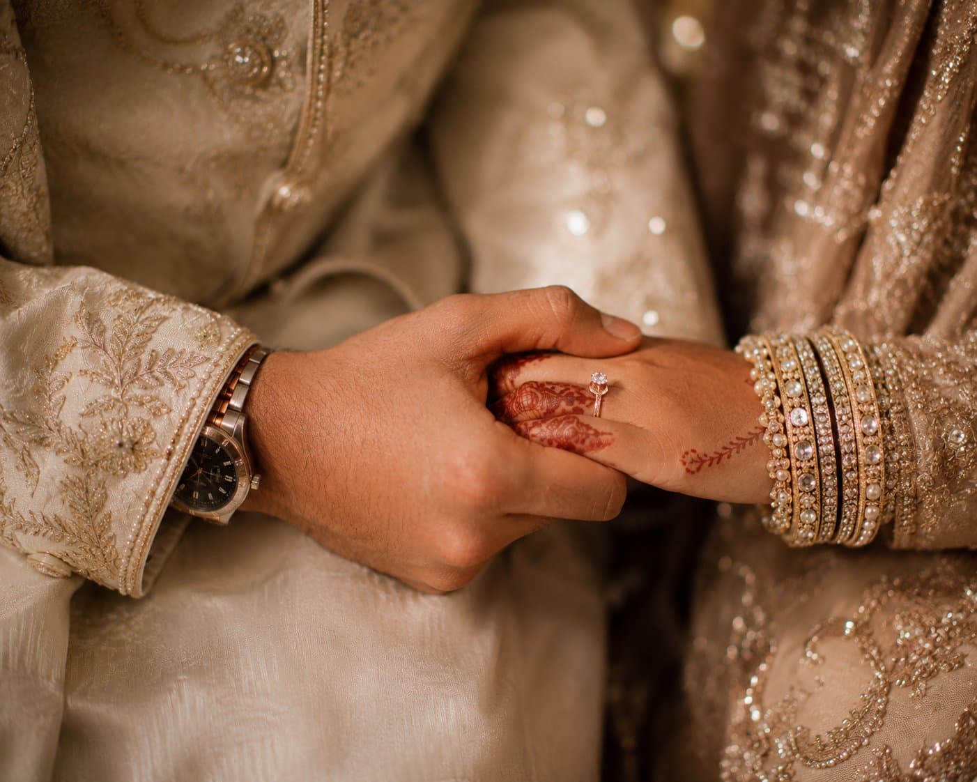 A couple / nikah hands photo